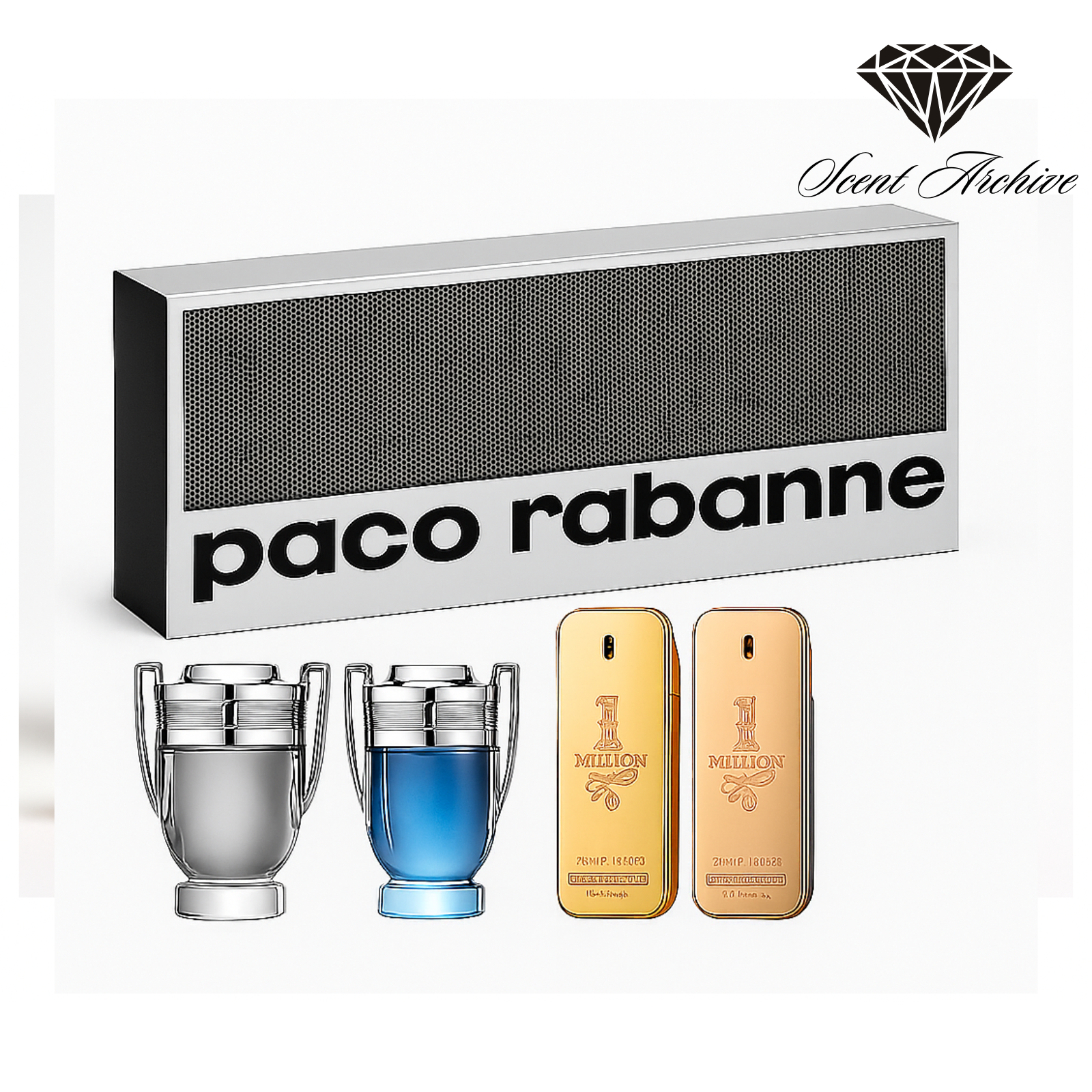 Paco Rabanne 4-Piece Mini Fragrance Collection – 30ml Each