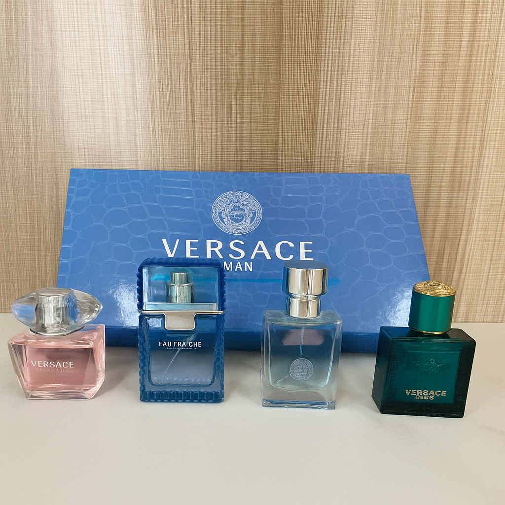 Versace Luxury Fragrance Discovery Set – 4 x 30ml Each for Him & Her